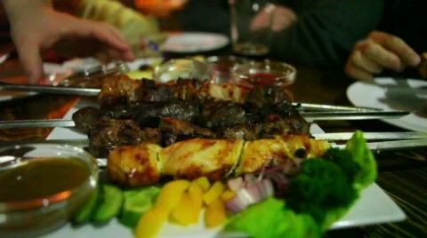 Roasted meat Stock Footage 374235