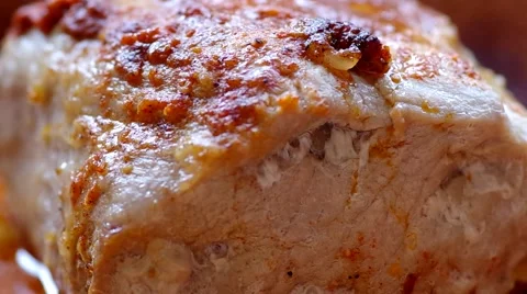 Roasted meat Stock Footage 43985865