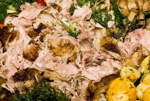 Roasted meat Stock Photos