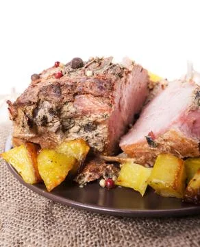 Roasted meat Stock Photos