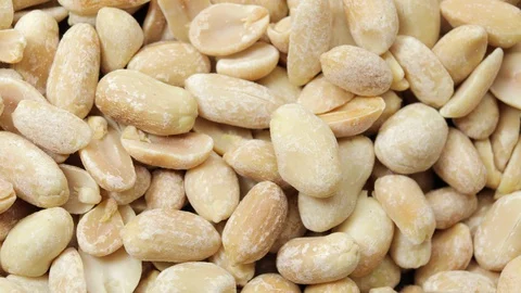 Roasted nuts, roasted peanuts, peanut nuts background Video stock 129093490