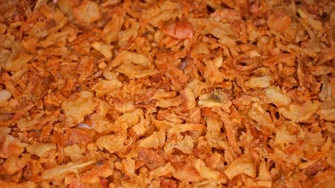 Roasted Onions Onion on Rotating Rolling Plate Background Video For Any Use Stock Footage 127501747