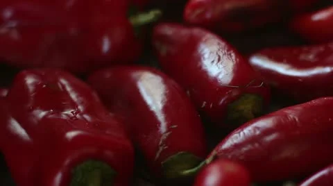 Roasted paprika _4 Stock Footage 12243265