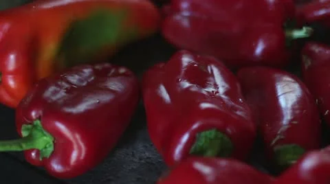 Roasted paprika _5 Stock Footage 12243280