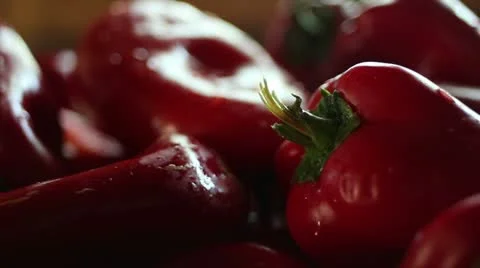 Roasted paprika (close up) Stock-Footage 12247002