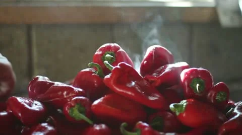 Roasted paprika (pile) _3 Stock Footage 12248461