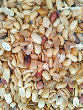 Roasted peanuts background 库存照片