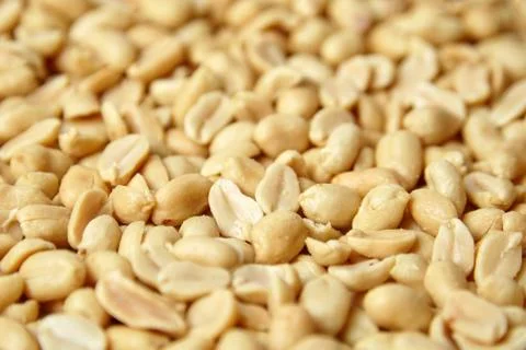 Roasted peanuts, salted snack Foto stock