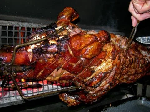 Roasted pig 2 Stock Photos