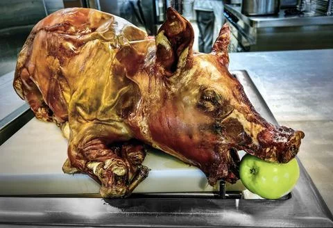 Roasted Pig Stock Photos