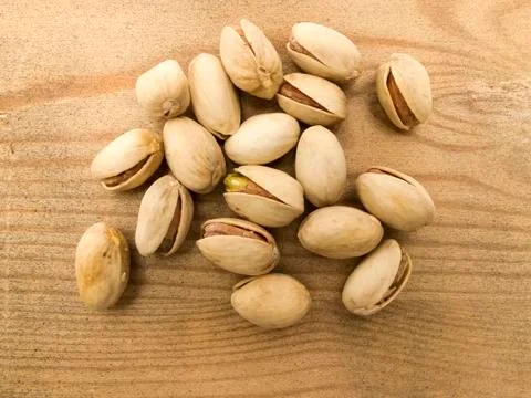 Roasted pistachio nuts Stock Photos