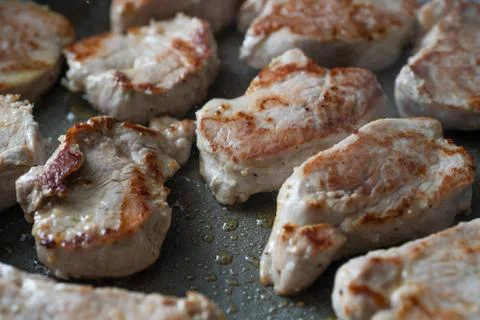Roasted pork filet Stock Photos