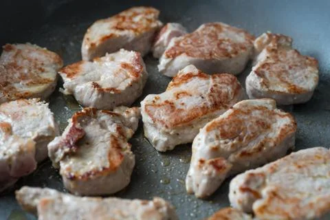 Roasted pork filet Stock Photos