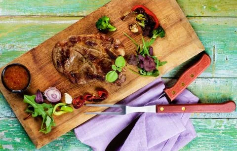Roasted Pork Neck Stock Photos