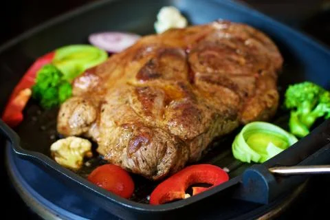 Roasted Pork Neck Stock Photos