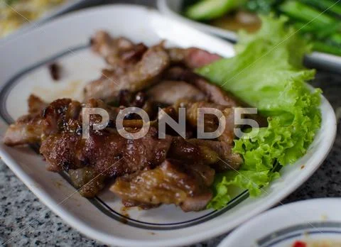 Roasted pork Stock Photos