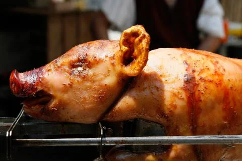 Roasted pork Stock Photos