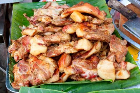 Roasted pork Stock Photos