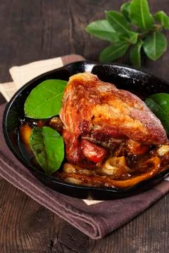 Roasted pork Stock Photos