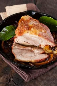 Roasted pork Foto stock