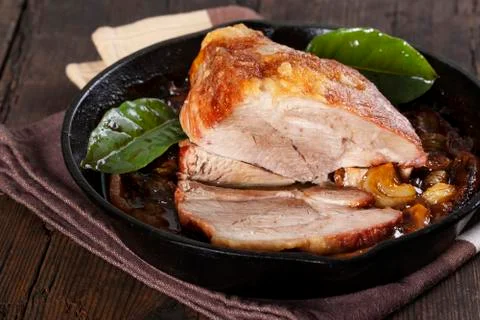 Roasted pork Stock Photos