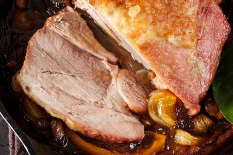 Roasted pork Stock Photos
