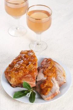 Roasted pork Stock Photos