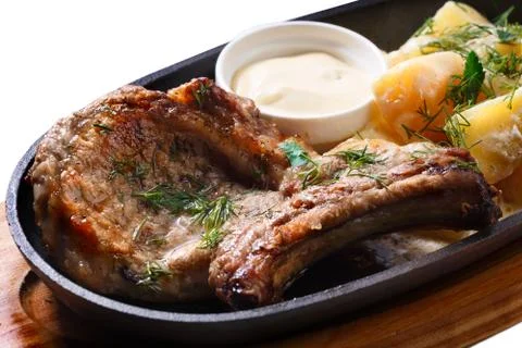 Roasted pork Foto stock