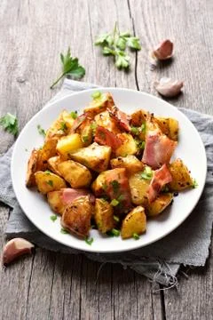 Roasted potato Foto stock