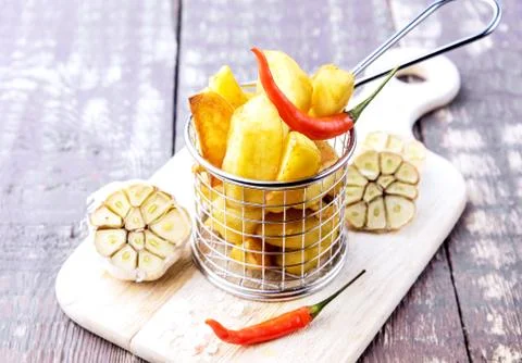 Roasted potato Stock Photos