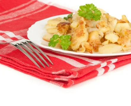 Roasted potatoes Stock Photos