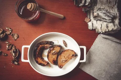 Roasted pumpkin. Stock Photos