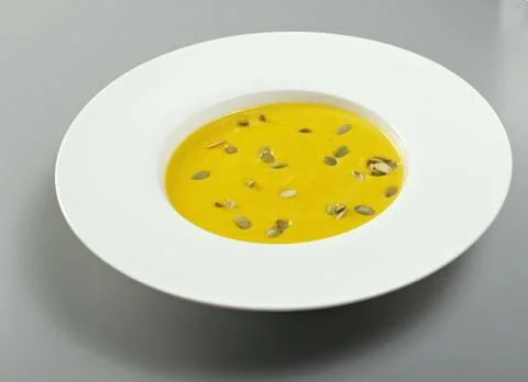 Roasted pumpkin  soup Stock Photos