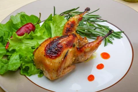 Roasted Quail Stock Photos