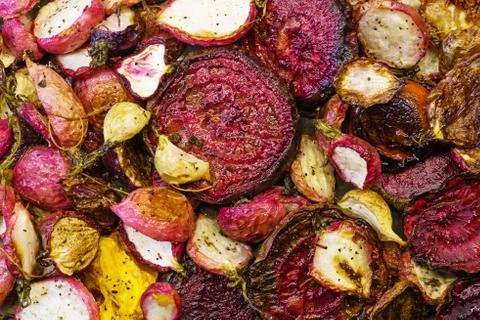 Roasted Root Vegetables Stock Photos