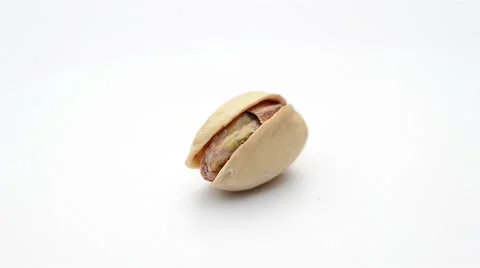 Roasted salted appetizing pistachio rotating Stock Footage 44855270
