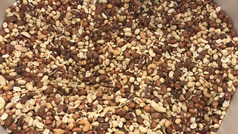 Roasted Salted Mixed Nuts And Peanuts IMG 8483 Stock Footage 88972367