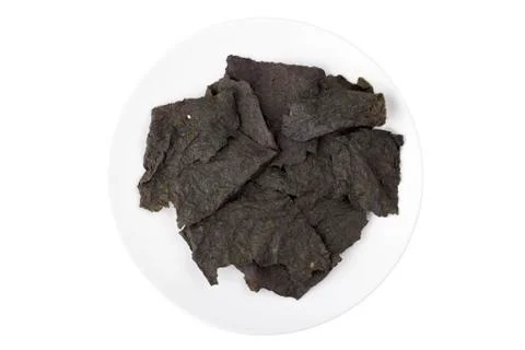 Roasted seaweed snack Stock Photos