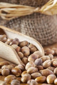 Roasted soybeans (soy nuts) Stock Photos