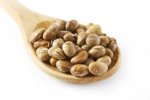 Roasted soybeans (soy nuts) Stock Photos