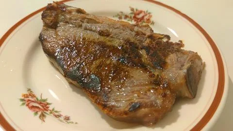 A roasted steak Stock Photos