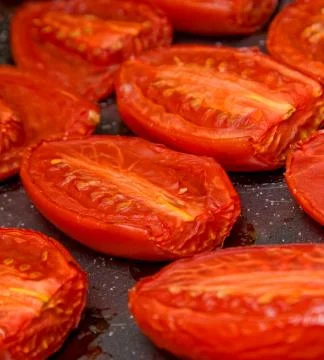 Roasted tomatoes Stock Photos