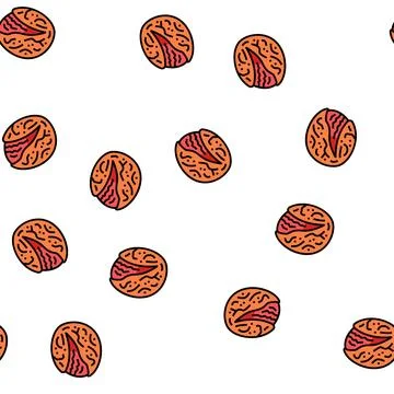 Roasted tomatoes vector seamless pattern Stock Illustration