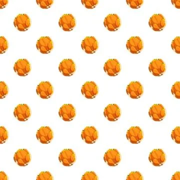 Roasted turkey dinner seamless pattern background Illustrazione stock