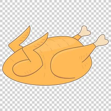 Roasted turkey Stock Illustration