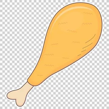 Roasted turkey leg drumstick Stock Illustration