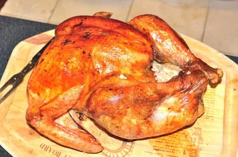 Roasted turkey Stock Photos