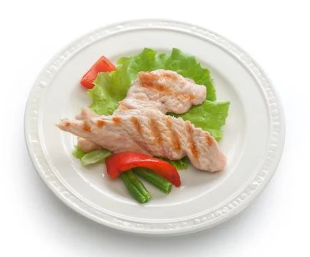 Roasted turkey with vegetables Foto stock