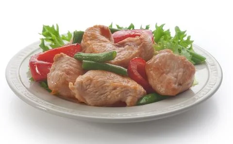Roasted turkey with vegetables Stock Photos