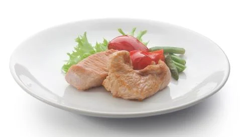 Roasted turkey with vegetables Stock Photos